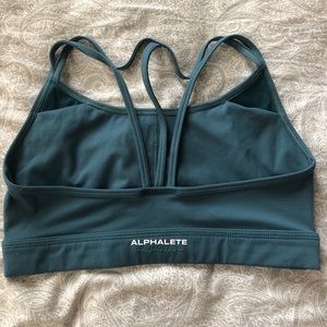 Alphalete Alphalux Trident Blue Tri Bra